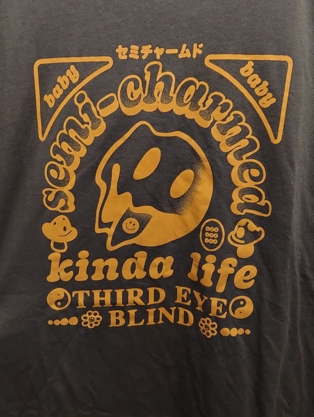 Third Eye Blind Concert T shirt Womens XL Semi-Charmed Kinda Life Smiley Face